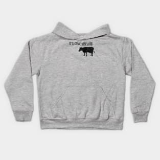 It’s cow-maflage. Kids Hoodie